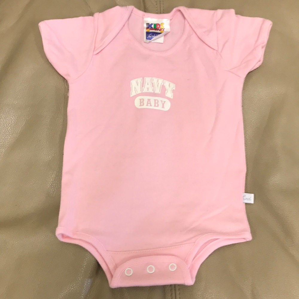 Navy Baby Onesie